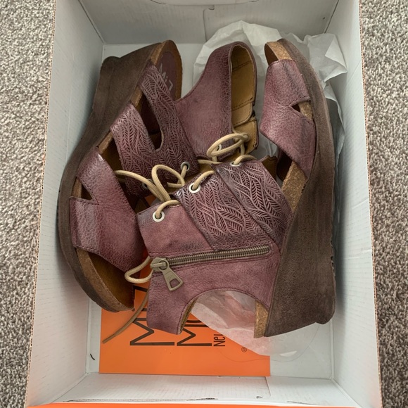 Miz Mooz Sierra Wedge in Plum - Picture 5 of 9